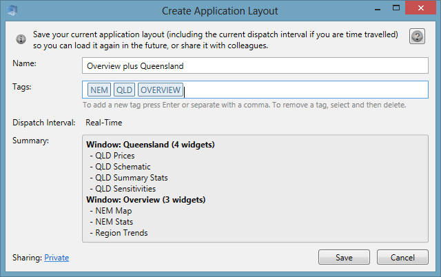 Image of the Application Layout Editor.